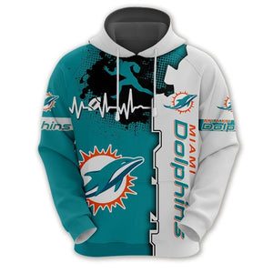 Miami Dolphins Beating Curve 3D Hoodie
