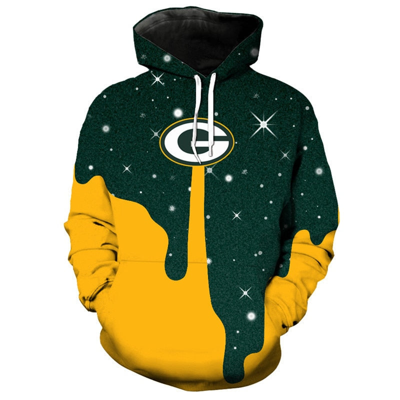 Green Bay Packers Skull Hoodie – SportsDexter