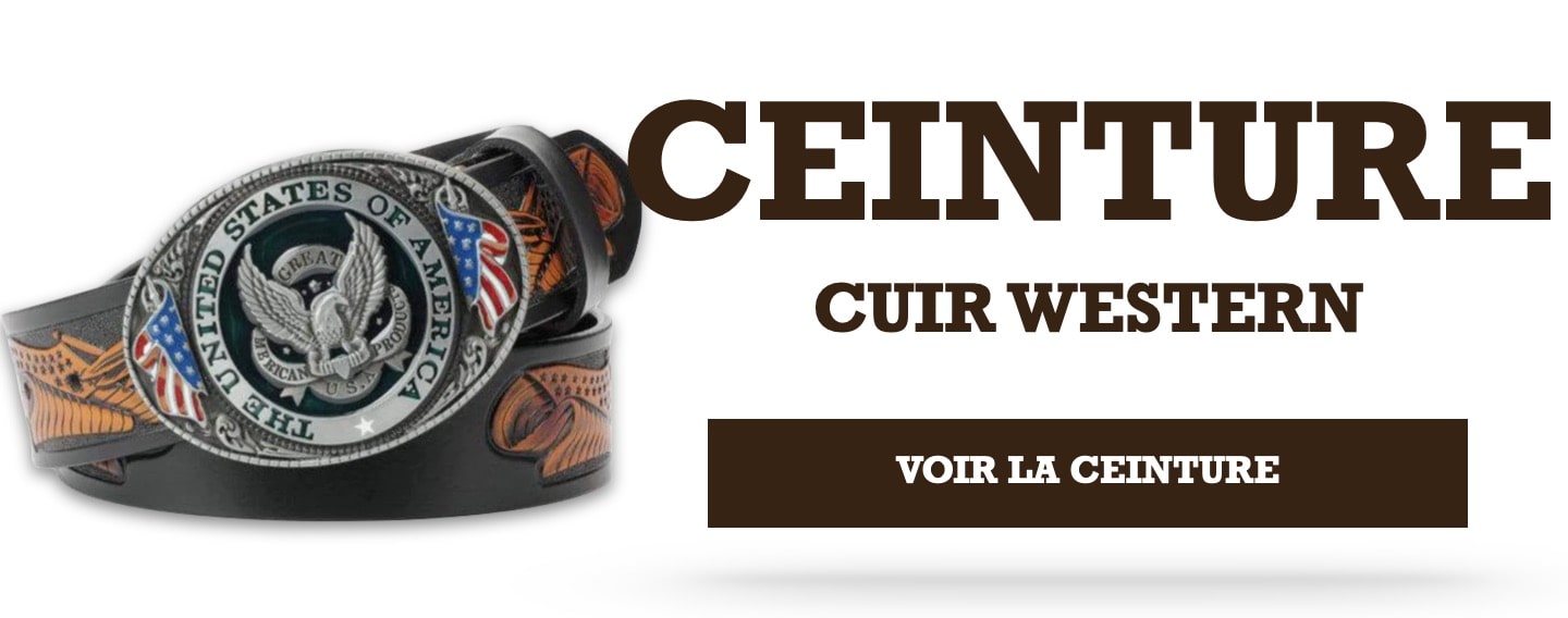 Ceinture Cuir Homme Style Western