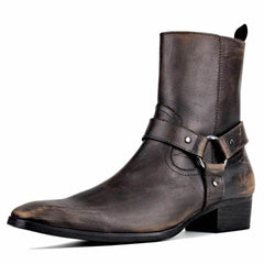 BOOTS COWBOY MARRON HOMME