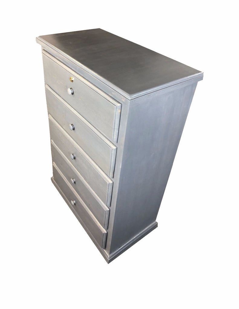 Pinewood Grey Dresser With Lock Arza Goods