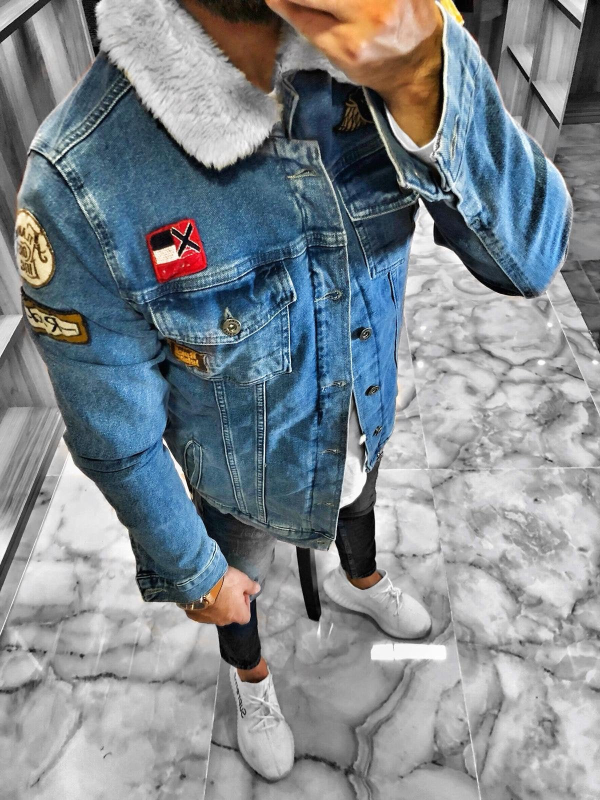 denim jacket streetwear