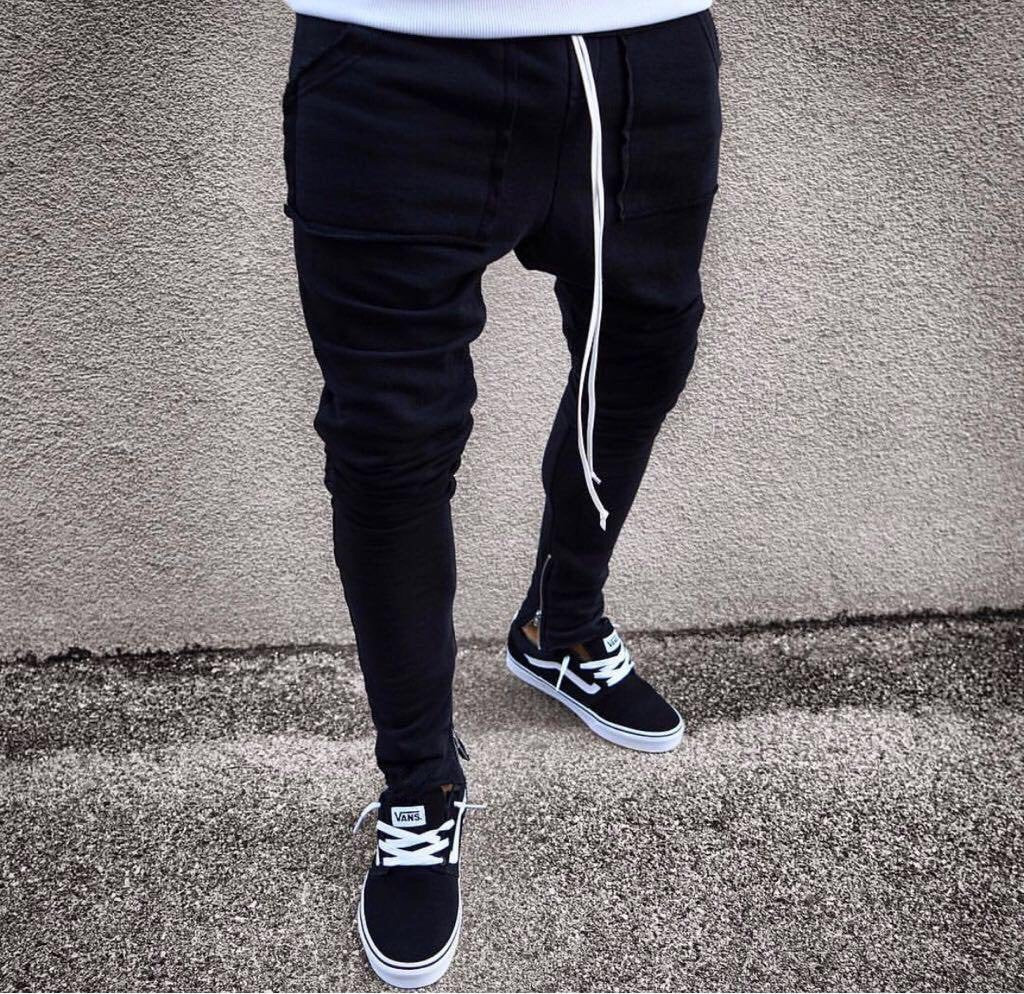 jogger pants and vans