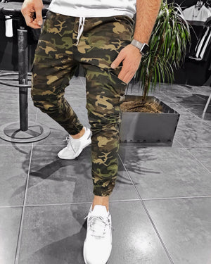 camouflage cargo sweatpants