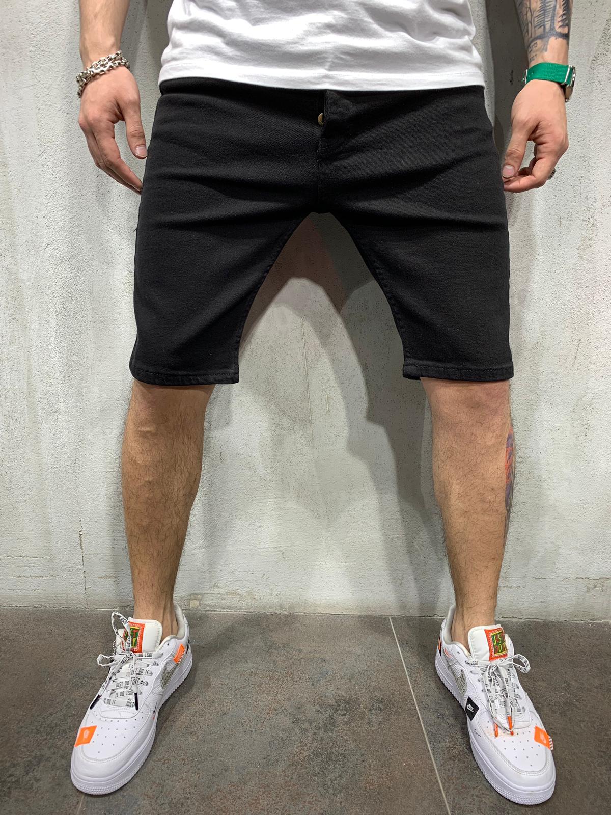 short mens jean shorts