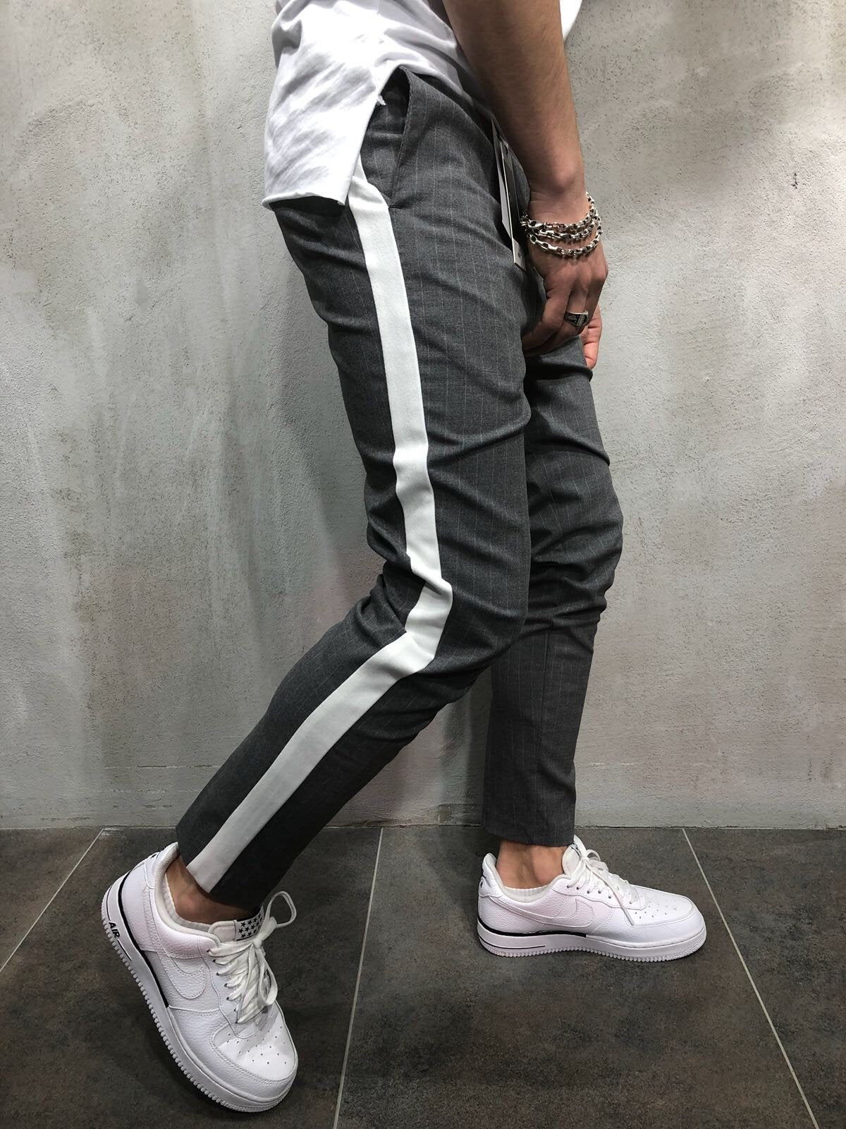 Jogger deals stripe pants