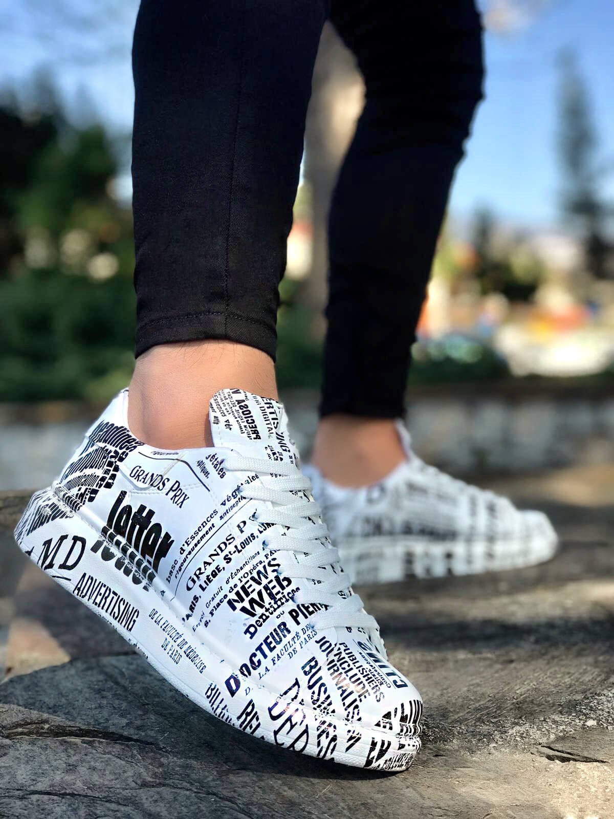 printed sneakers