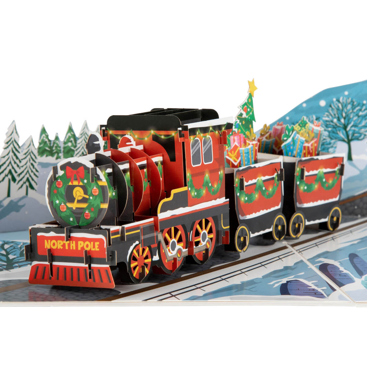 Image of Christmas Train Pop Up Card