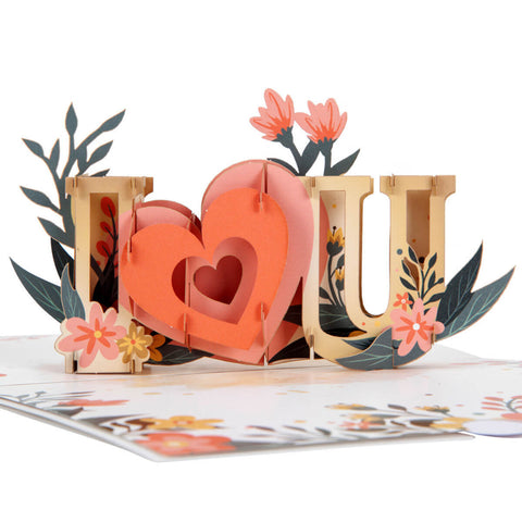 I Love You Pop Up Card for Valentines Day