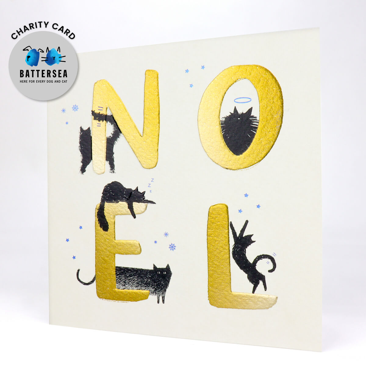 Image of Noel Christmas Cats Card