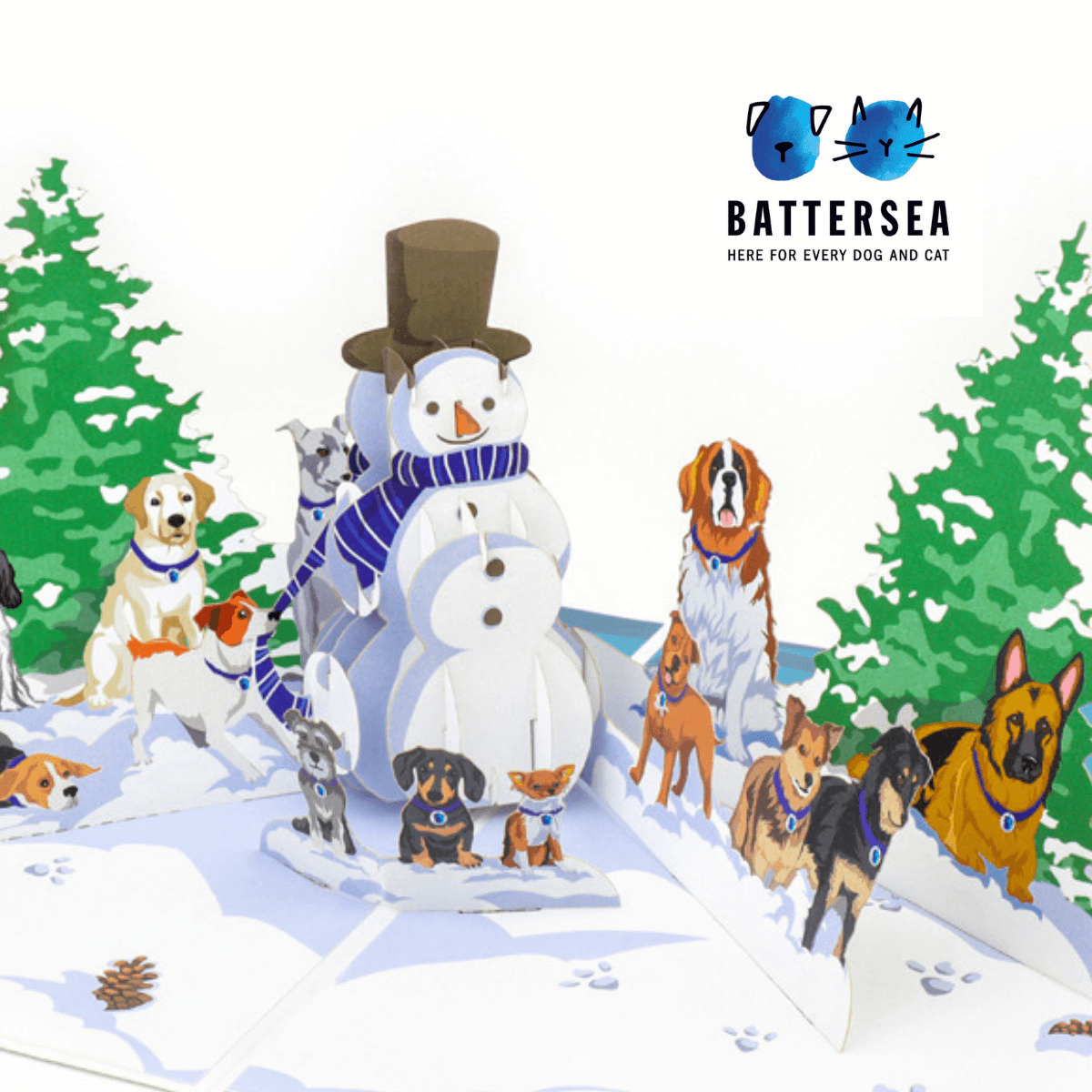 Image of Battersea Dogs Christmas Card