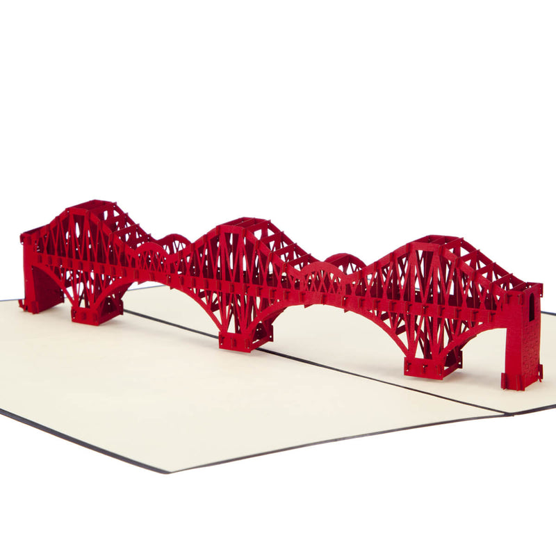 Forth Rail Bridge 3d Paper Model Forth Rail Bridge Pop Up Card Cardology