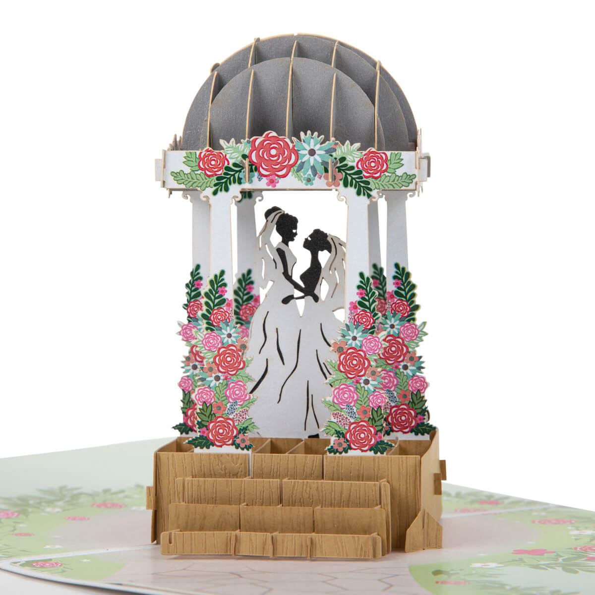 Image of Brides Wedding Pagoda Pop Up Card