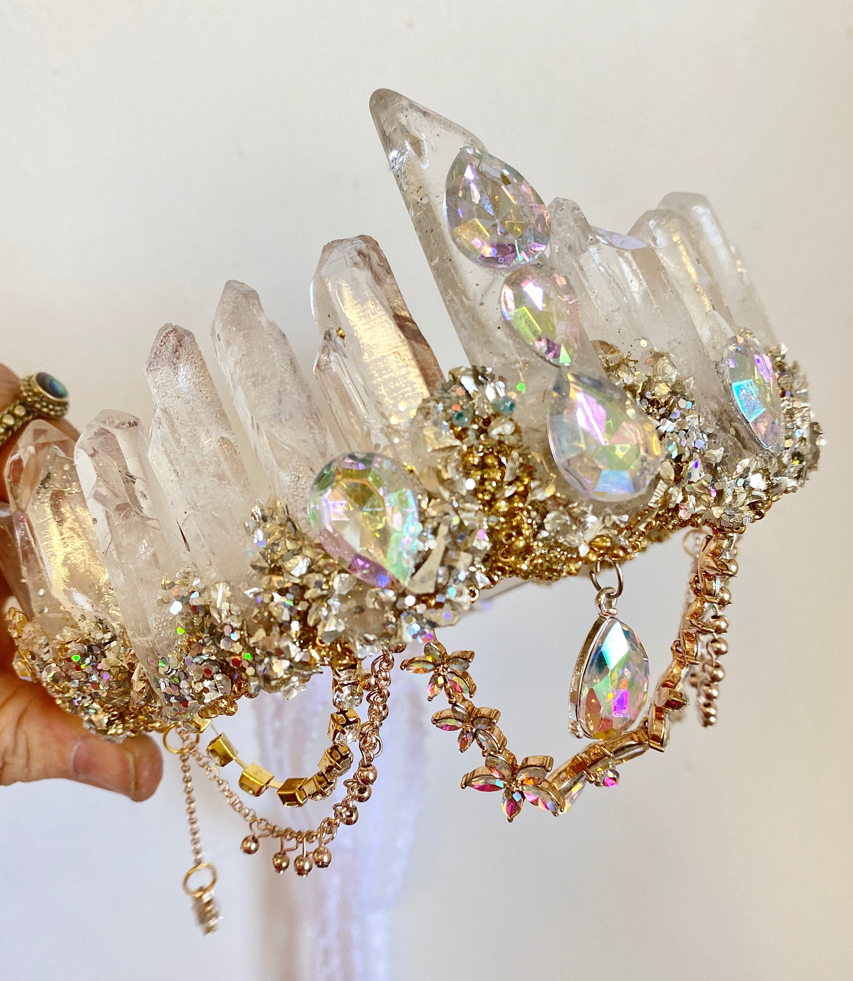 Crystal sea angel mermaid crown — Summers Dreaming Mermaid Crowns