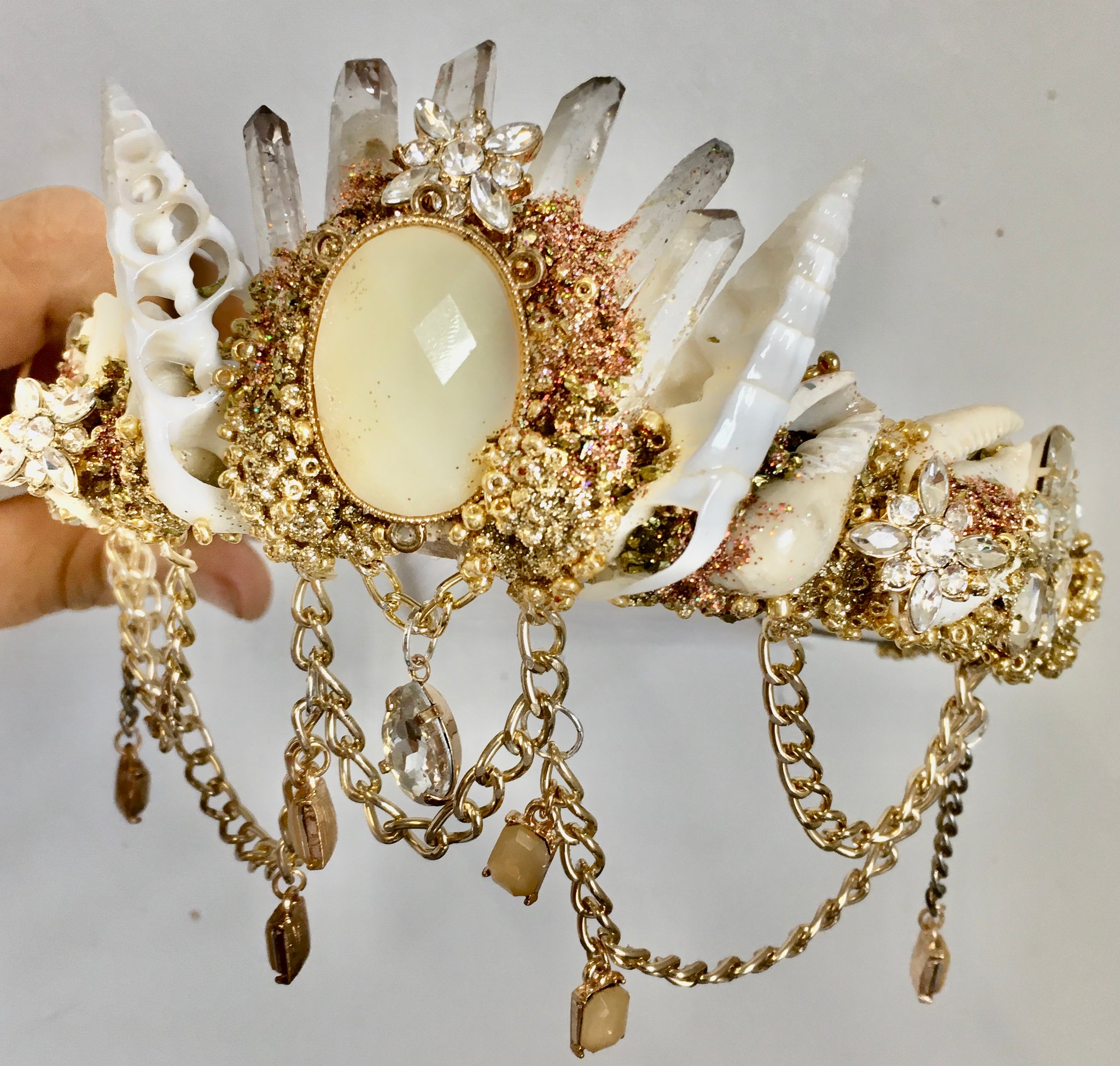 Crystal jewel mermaid crown — Summers Dreaming Mermaid Crowns