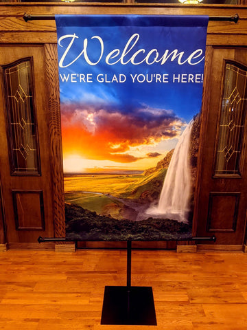 Custom Welcome Church Banner for Entrance