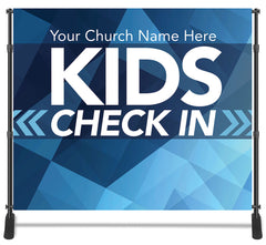 Kids Ministry Check In Backdrop