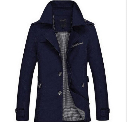 Gesprekelijk Stoffelijk overschot Stapel Lightweight Mens Winter Jacket │ Long Coat Slim Fit – Bkinz
