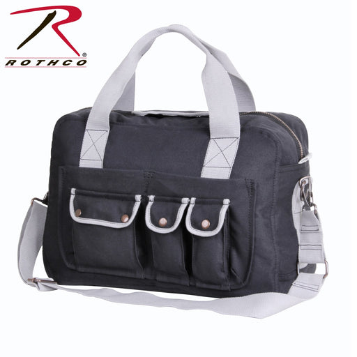 Rothco Black Canvas Jumbo Musette Bag - 2355 