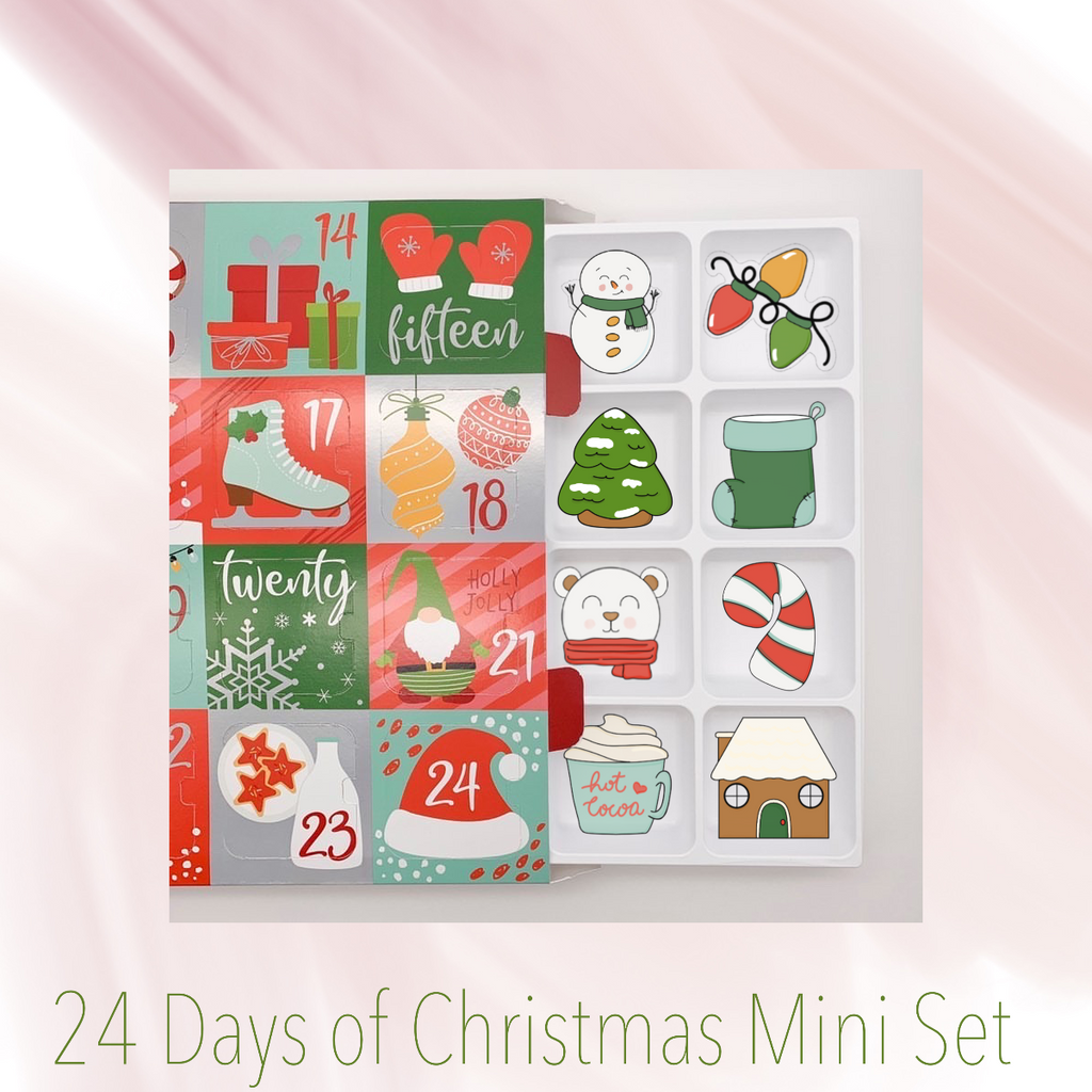 Classic Christmas 24 Mini Advent Calendar Cookie Cutter Set