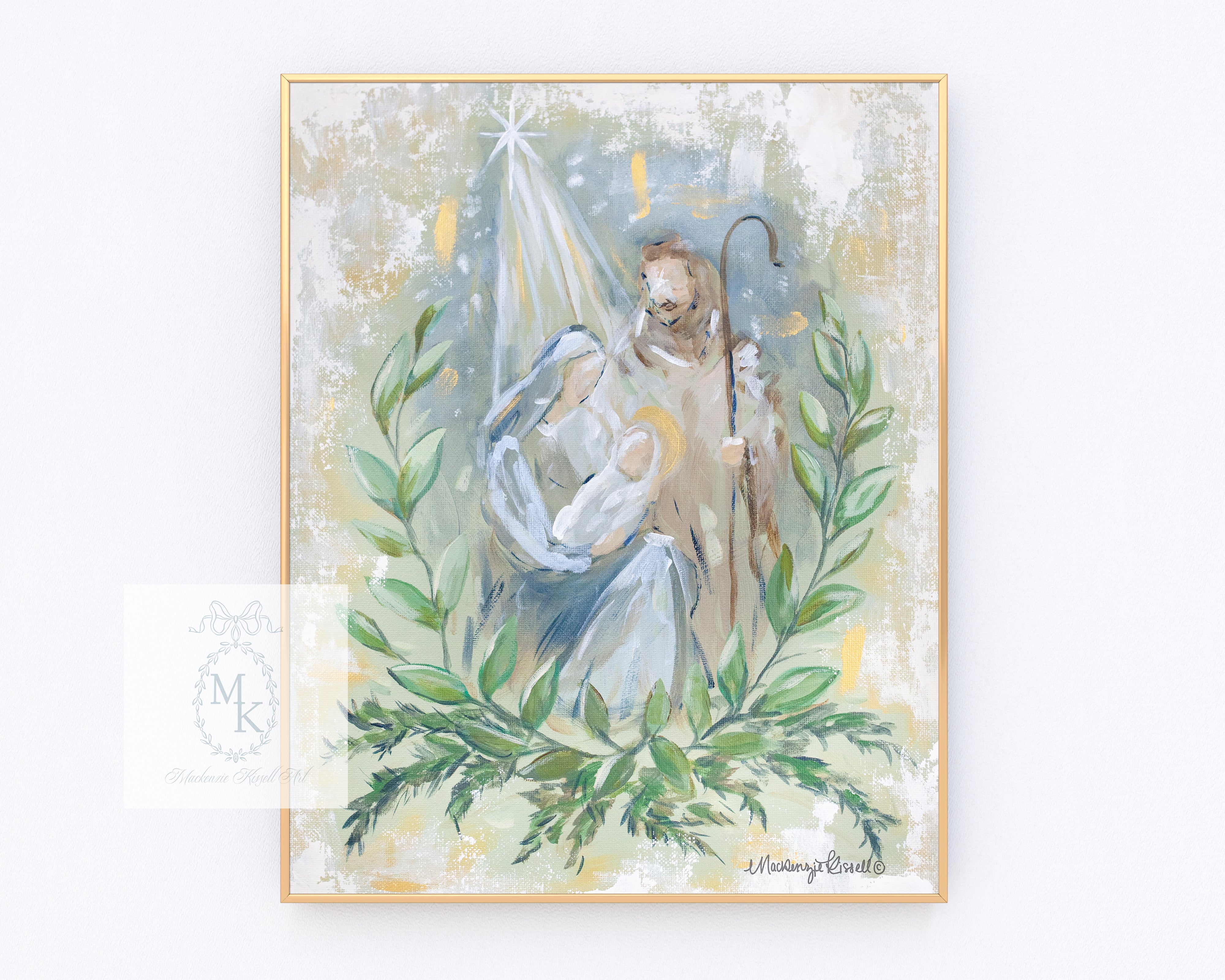 'Modern Nativity' Paper Print