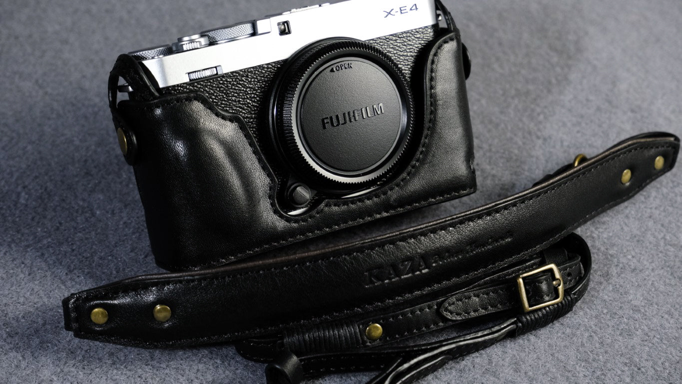ik ben slaperig Waarneembaar houding Fujifilm X E4 Leather Camera Case – kaza-deluxe