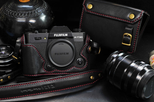 Fujifilm X T30 Leather Camera Case - kaza-deluxe