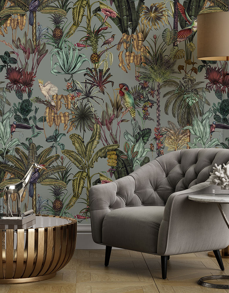 Birds Birds Mural Wallpaper Online NZ | The Inside