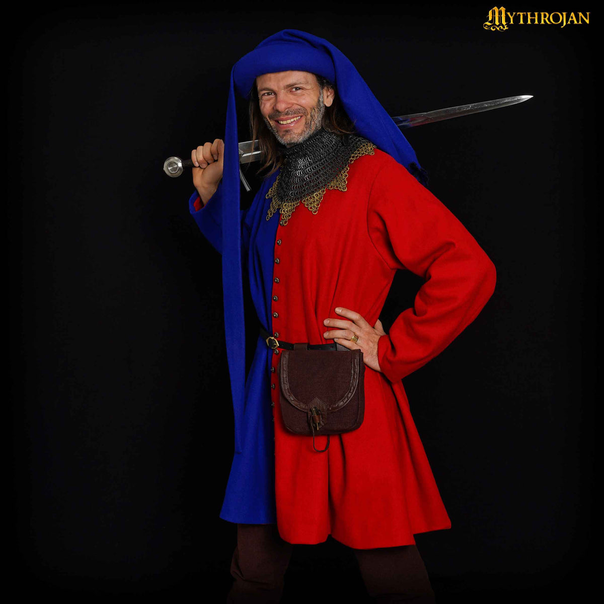 Mythrojan Belt Pouch HANDWOVEN FROM SOFT COTTON Renaissance Costume Ac