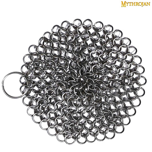Mythrojan Stainless Steel Scrubber - Ideal for Cast Iron Skillet