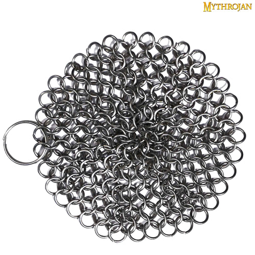 Mythrojan Chainmail Stainless Scrubber for Cast Iron Maintenance