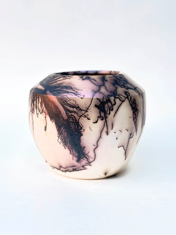 Horsehair Raku Vase