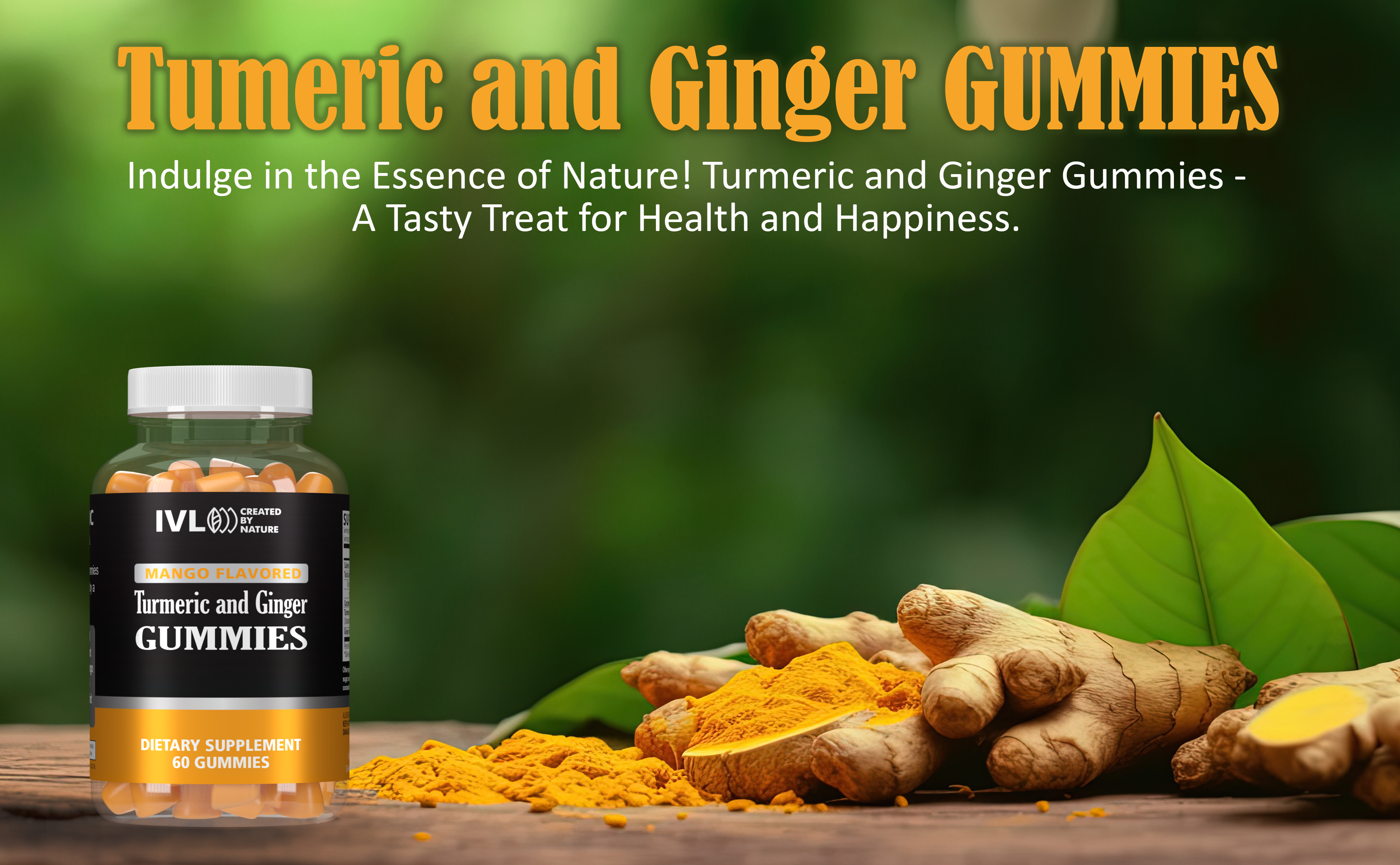 Turmeric and Ginger Gummies