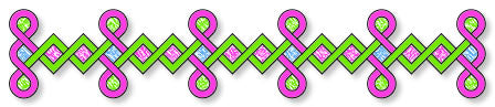 Two strand Celtic knot divider 02M0035-16 with arc style and chevron style Celtic art.