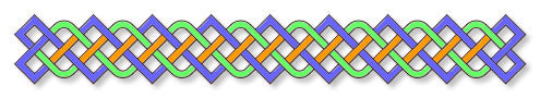 Four strand mixed style Celtic knot divider 04M0002-17 with chevron style and arc style Celtic art.