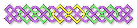 Four strand Celtic knot divider 04M0039-15 with chevron style and arc style Celtic art.