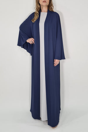 Navy Blue Abaya - thowby - dubai abayas online - latest abaya styles