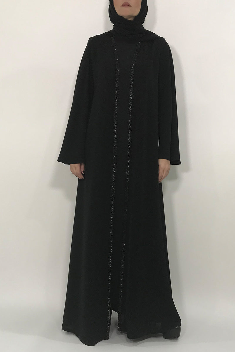 Black Abaya| abayat | modesty |embroidery | Dubai| flowy | loose |soft ...
