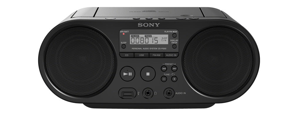 Sony Portable Full Range Stereo Boombox Sound System W Mp3 Cd