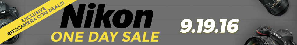 Nikon DSLR and Lenses One Day Sale. 24 Hours Only.