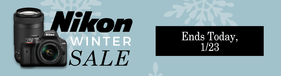 Nikon DSLR and Lenses One Day Winter Sale. 24 Hours Only.