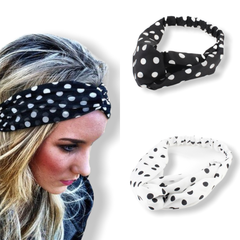 haarband-bandana-sale-zwart-wit-dots-hairpin