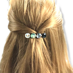 color-hairclip-glossy-groen-grijs-zwart