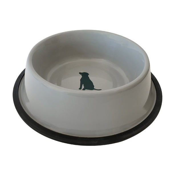 The Dodo Bamboo Double Diner Dog Food Bowl - Blue & Orange - 1 Each