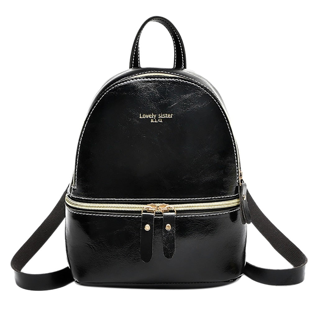 small backpack purse black