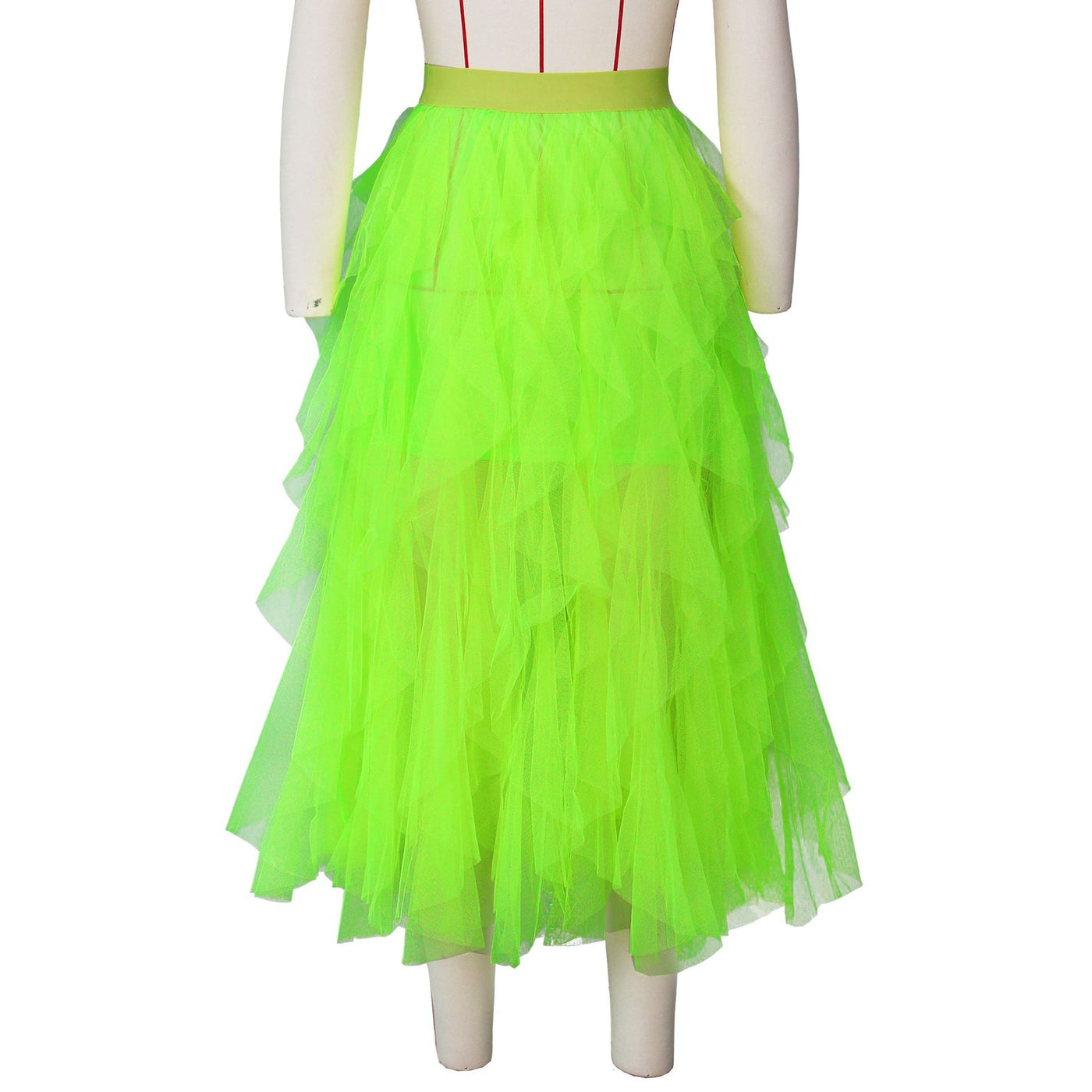 neon tulle maxi skirt