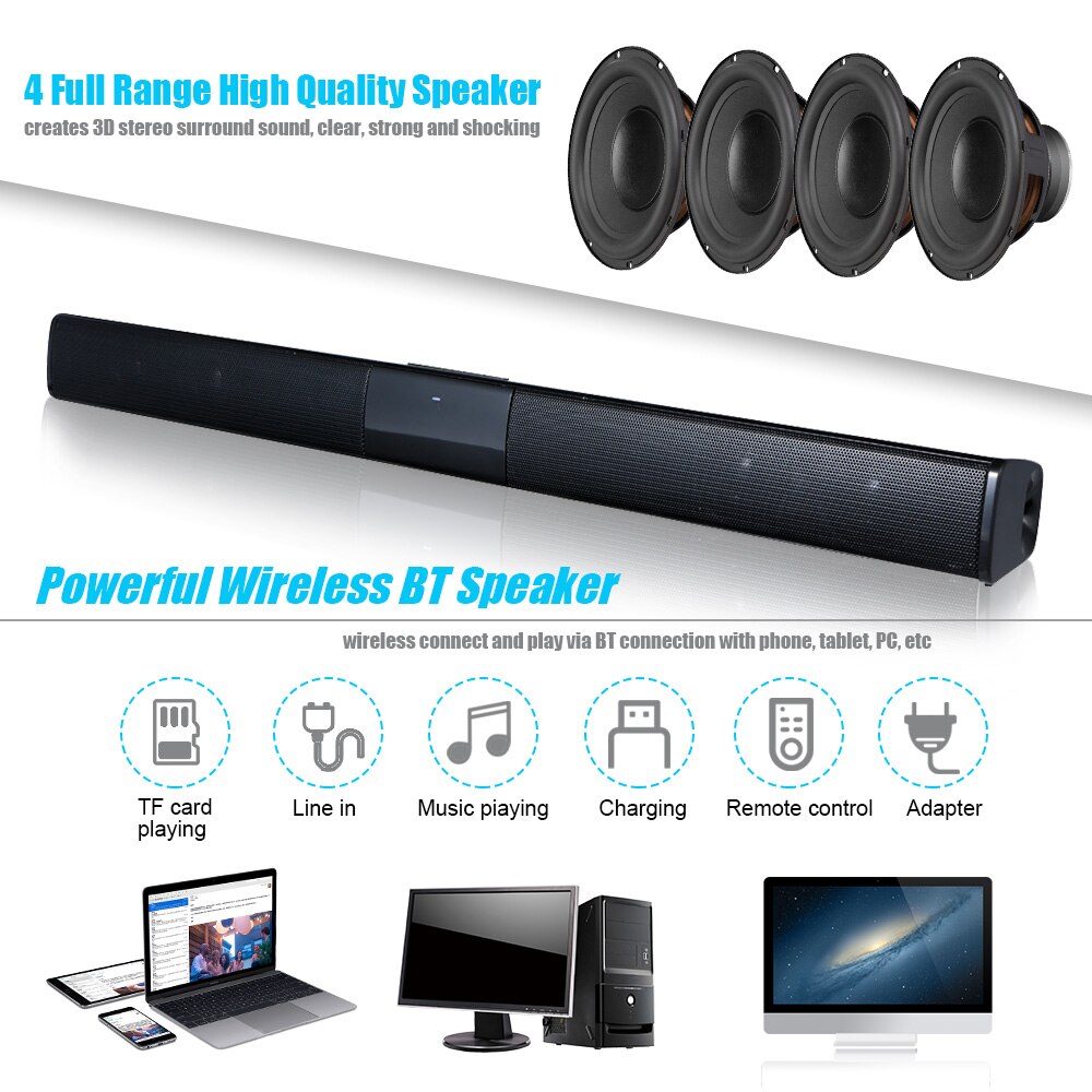 Bs 28a Bs 28b Wireless Bluetooth Speaker Home Theater Bt Soundbar Tv B