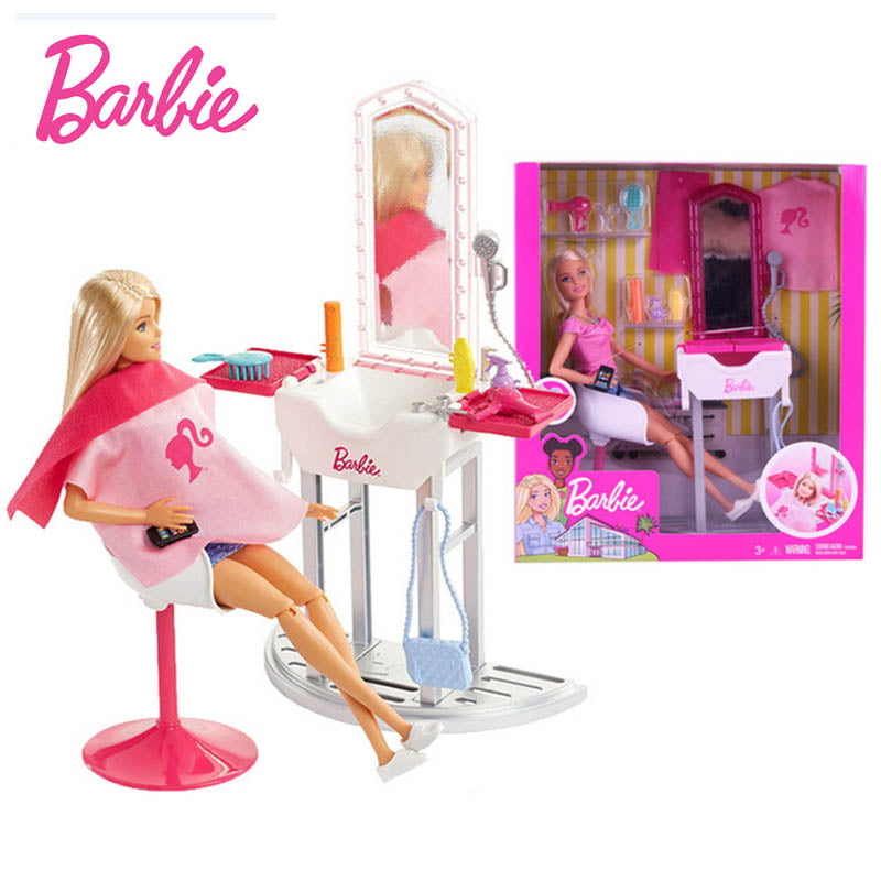 barbie hairdressing set