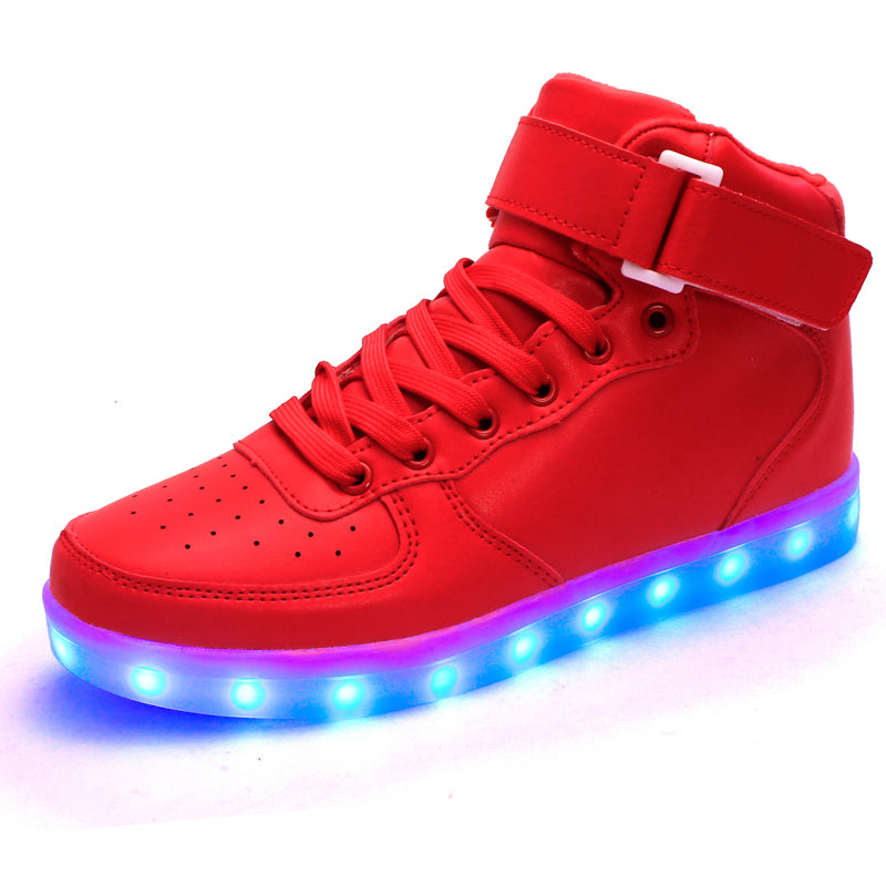 golden led shoes