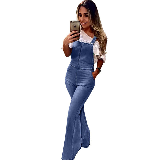 wide leg jeans jumpsuit